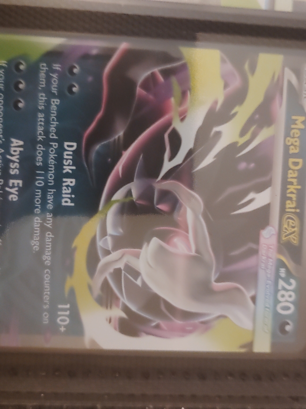 Pokemon Mega Darkrai EX Card - Purple, Black, Yellow
